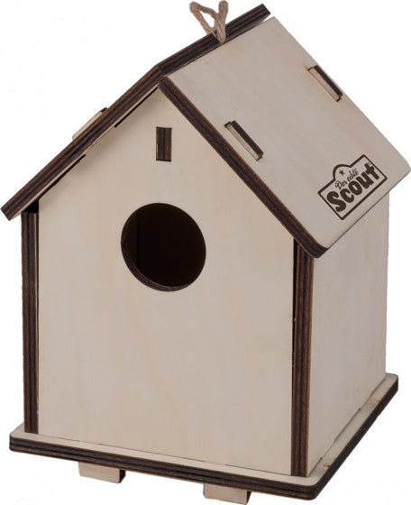 2-in-1 vogelhuisje Scout 19,5 cm hout naturel