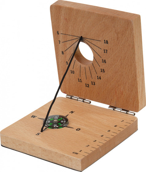 4-in-1 zonneklok Scout junior 8 cm hout naturel