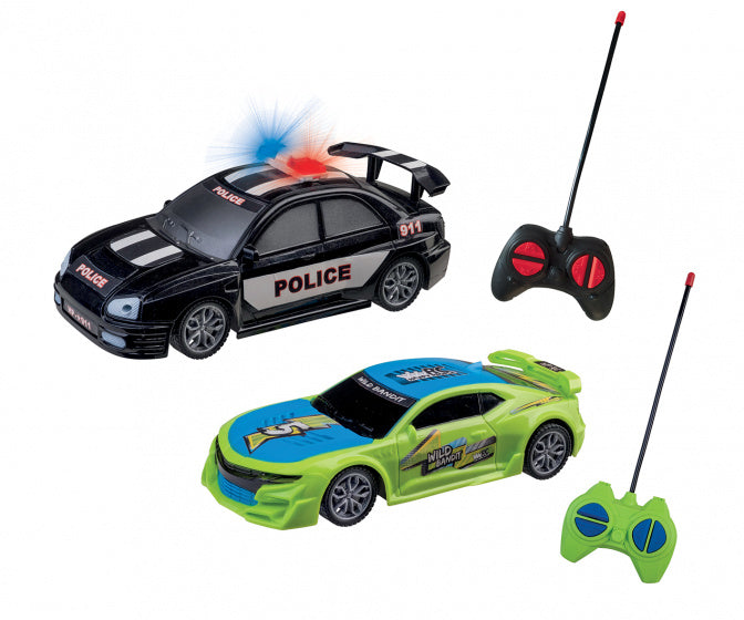 auto's RC Chasing junior 1:22 zwart/groen 4-delig