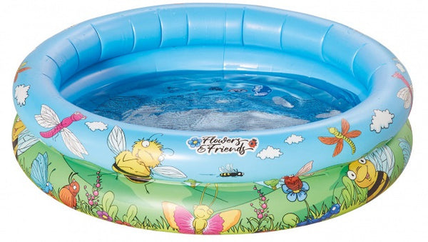 opblaaszwembad 74 x 18 cm vinyl blauw