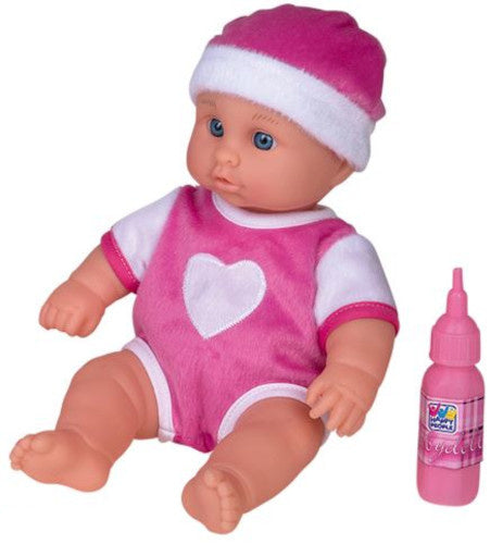 babypop junior vinyl/polyester roze 4-delig