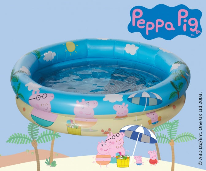 opblaaszwembad Peppa Pig 74 x 18 cm blauw