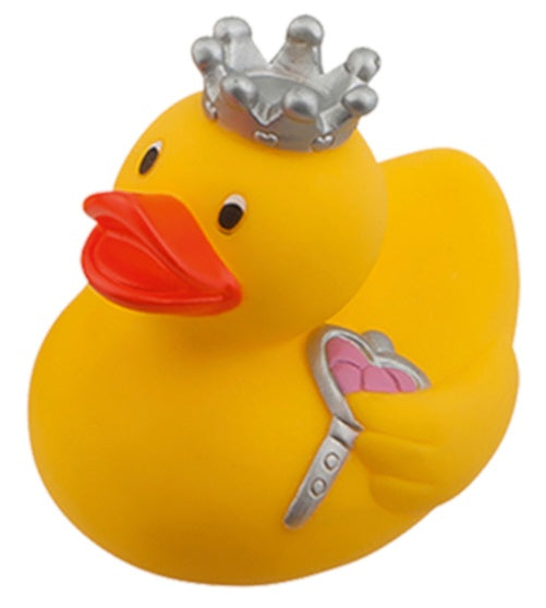 badeend prinses geel 9 cm