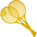 Beach Ball rackets 2 stuks en bal 54 cm geel