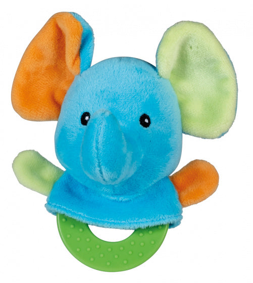 bijtring olifant junior pluche oranje