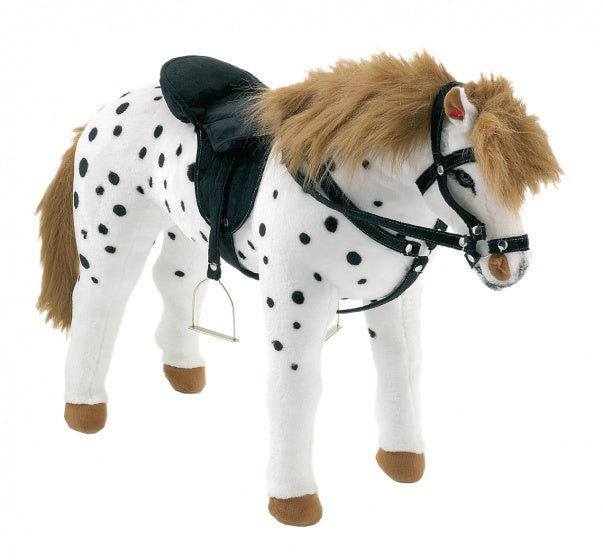 Blauwschimmel raspaard met geluid wit 81x50 cm