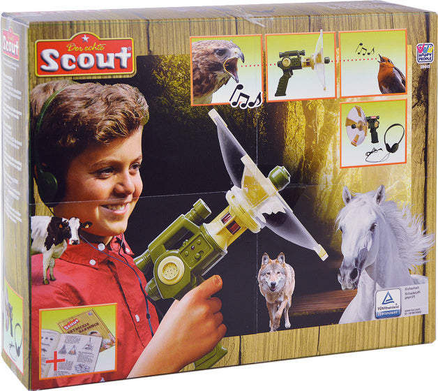 geluidsversterker Scout junior 21 cm groen 2-delig