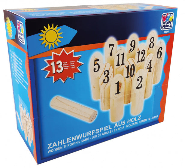 getallen-werpspel junior 22 cm hout naturel