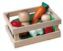 Houten krat met groenten 7-delig