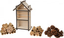 insectenhotel Scout 16 x 28 cm hout naturel/bruin
