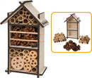 insectenhotel Scout 16 x 28 cm hout naturel/bruin