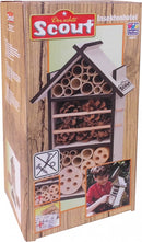 insectenhotel Scout 16 x 28 cm hout naturel/bruin