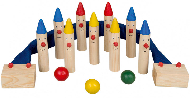 kegelspel junior 16 x 3 cm hout 13-delig