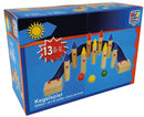 kegelspel junior 16 x 3 cm hout 13-delig