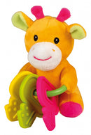 knuffel giraffe bijtsleutel junior 12 cm pluche