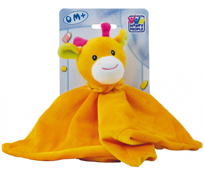 knuffeldoekje giraf 28 cm pluche oranje