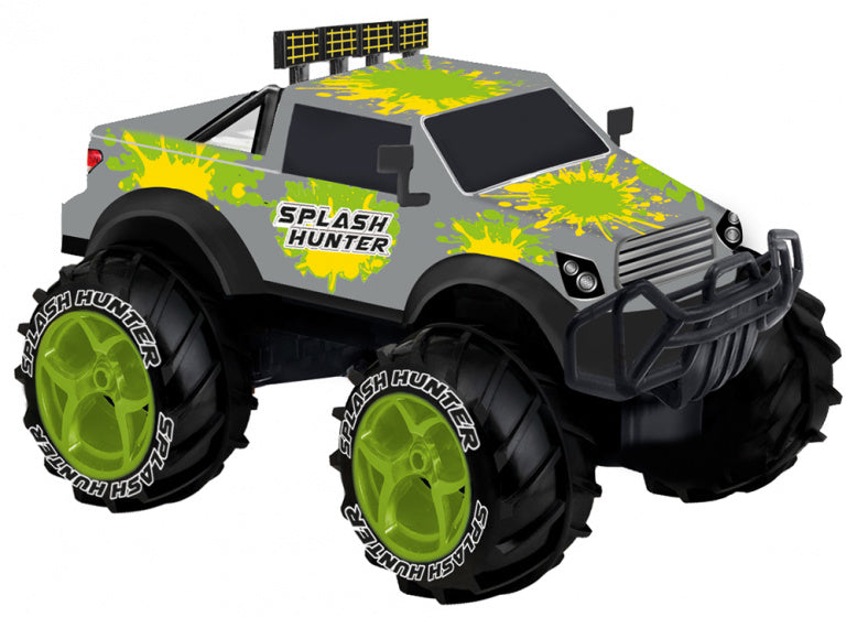 monstertruck RC Splash Hunter 42 cm grijs/groen