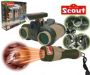 nachtkijker met zaklamp Scout 110 x 120 mm groen