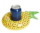 opblaasbare bekerhouder Ananas 19 cm geel