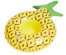 opblaasbare bekerhouder Ananas 19 cm geel