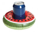 opblaasbare bekerhouder Meloen 19 cm rood/groen