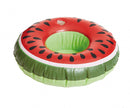 opblaasbare bekerhouder Meloen 19 cm rood/groen