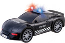 politieauto junior 39 cm zwart/wit