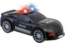 politieauto junior 39 cm zwart/wit