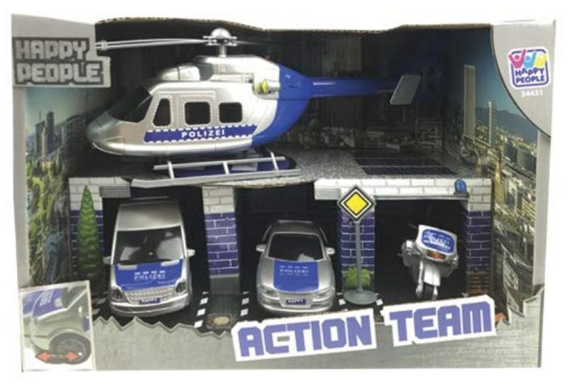 politievoertuigen met accessoires 6-delig