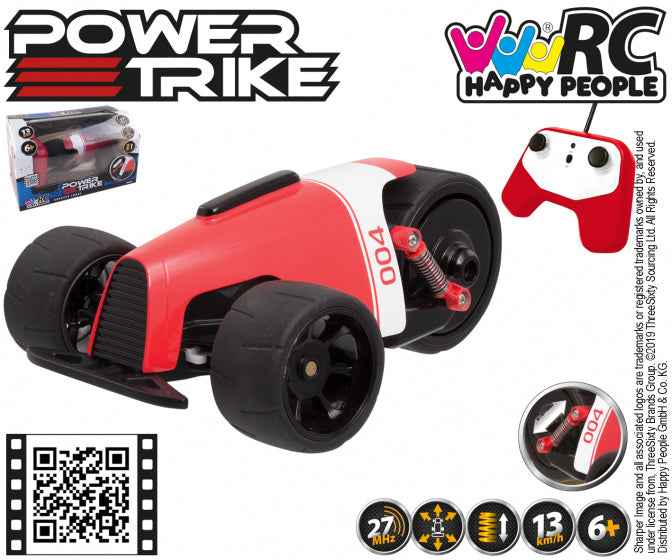 power trike met controller junior 26 cm rood