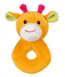 rammelaar giraf junior 14 cm pluche oranje