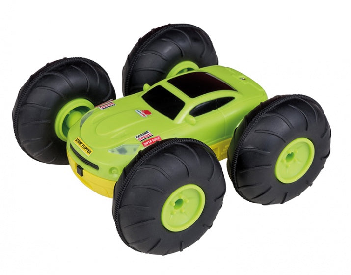 off-roader RC Stunt Flipper 15 cm groen/geel