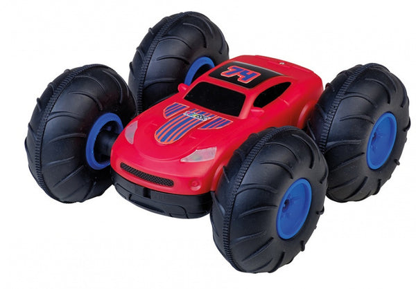 off-roader RC Stunt Flipper 15 cm rood/zwart