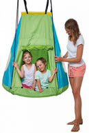 schommeltent voor nestschommel 110 cm groen/blauw