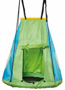 schommeltent voor nestschommel 110 cm groen/blauw
