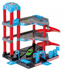 speelset parkeergarage 35 x 25 x 30 cm rood/blauw