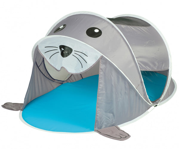 speeltent zeehond 180 x 95 cm polyester zilver