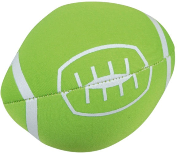 Splashbal football 13 cm foam groen
