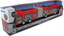 stadsbus Power Team 45 x 6 cm rood/grijs/zwart