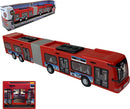 stadsbus Power Team 45 x 6 cm rood/grijs/zwart