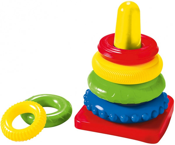 stapelringen 7-delig 21 cm multicolor