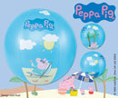 strandbal Peppa Pig 29 cm blauw