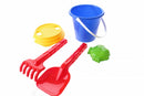 strandspeelgoed set in emmer 16 cm 5-delig blauw