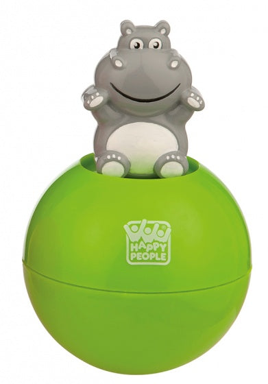 tuimelaar Roly Poly nijlpaard 15 cm groen/grijs