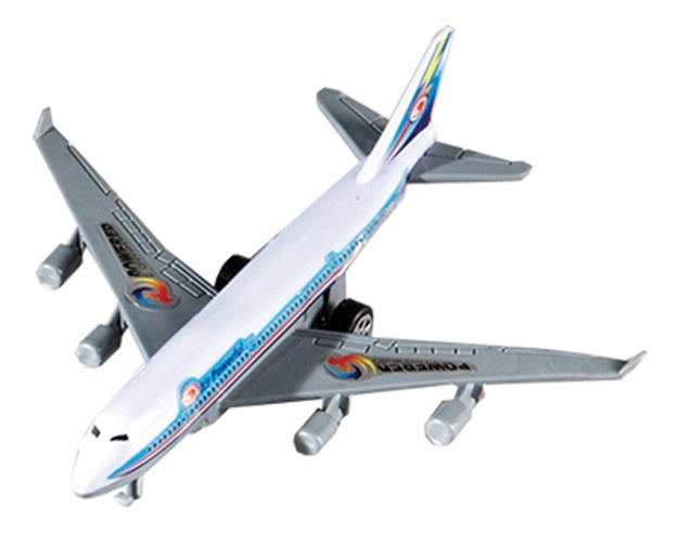 vliegtuig pullback 14 cm lichtblauw