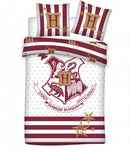 dekbedovertrek 200 x 200 cm katoen rood/wit