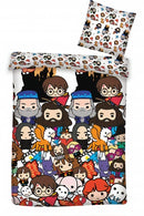 dekbedovertrek microfiber 140 x 200 cm inclusief kussensloop