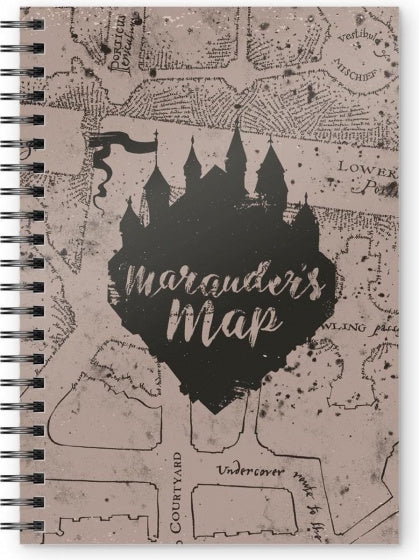 notitieboek A5 Marauder's Map beige 100 pagina's