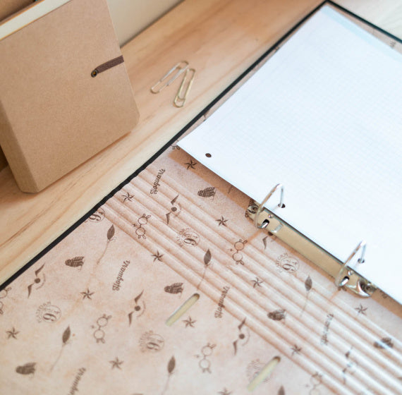 ringband Glasses 2-rings A4 32 x 28 cm karton bruin