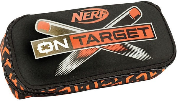 etui Nerf junior 10,5 x 23,5 cm polyester zwart